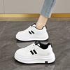 Small muffin thick-soled non-slip heightening little white shoes for women's 2025 spring new models are thin and casual with wide-leg pants.