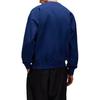 Y-3 Solid Color Round Neck Drop Shoulder Long Sleeve Sweatshirt Men Sweatshirt Dark-Blue JM7867