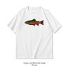 Bachforellen Shirt Damen Mann Sommer Baumwolle Grafik T-Shirts Erwachsene Streetwear Camisetas Tops Rundhals Atmungsaktives T-Shirt