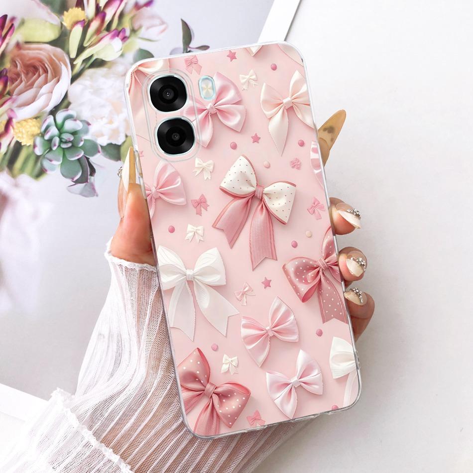 For OPPO A6X A6 A6T Pro 4G 5G Cute Flower Butterfly Cat Painted Case For Oppo A6 A6x A6T Pro 4G Soft Silicone TPU Phone Cases