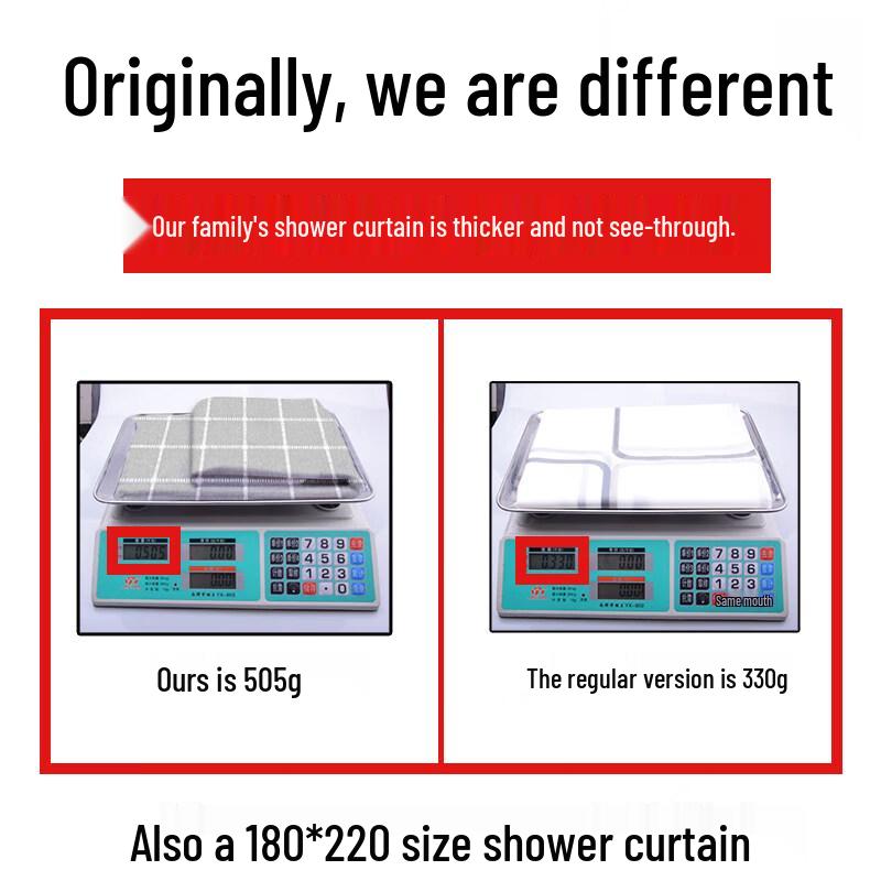 LIEI PEVA Waterproof Anti-Mold Shower Curtain