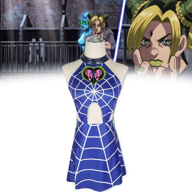 Jojos Bizarre Adventure Jolyne Cujoh Cosplay Costume With Polyester Fabric For Anime Fans