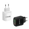 QC3.0 3-USB Multi-Port Charger: 2.4A Fast Charging Head for EU, US, UK Standards.
