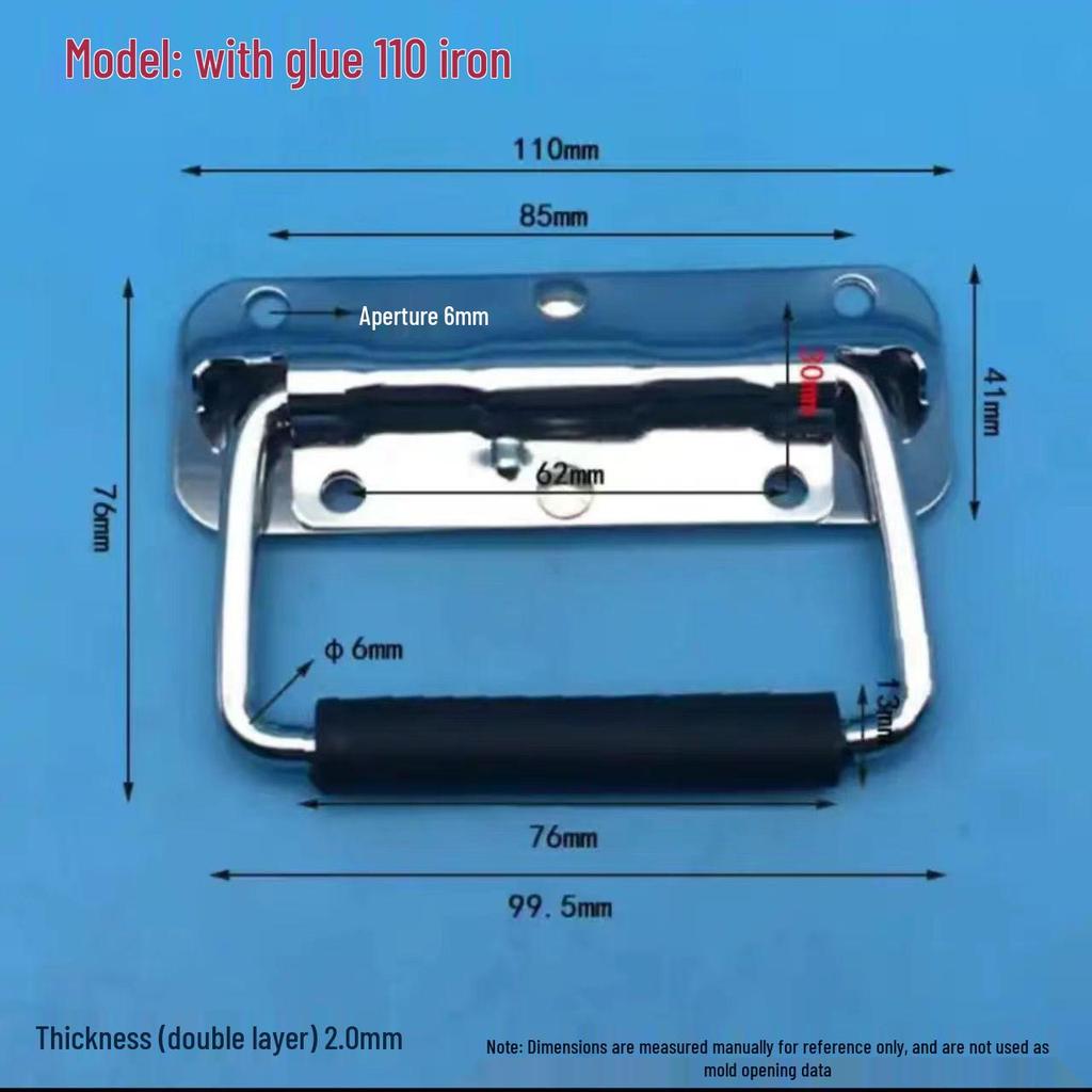 304 Nerezová ocel Odolná Skládací rukojeť pro dřevěnou krabici