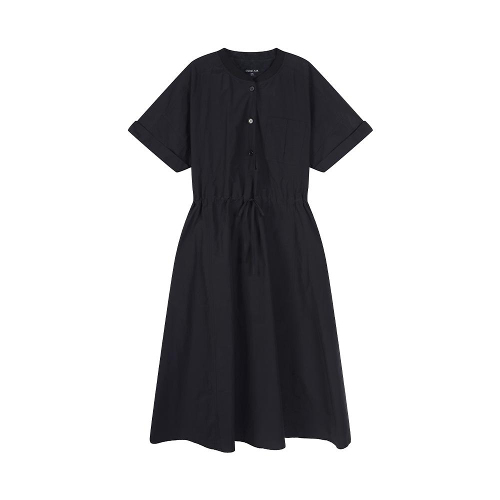 Rap Drawstring Long Dress As2Wo463