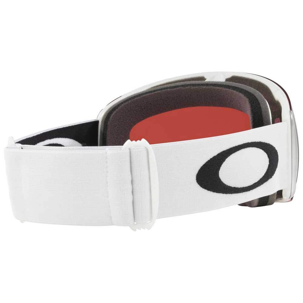 Oakley Sneeuwbril OO7050 Flight Deck L Mat Wit Prizm Saffier Iridium Lens Frameloos Grote Pasvorm Reguliere Import