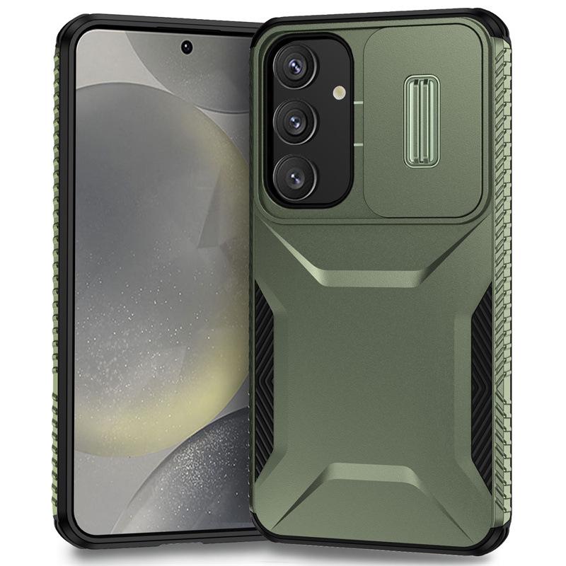 

Samsung S24 Ultra Sliding Window Phone Case - Compatible with S25 Plus, A55, A05S, S23FE, A25 Samsung S23 зелёный