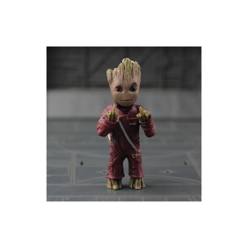 Guardians Of The Galaxy Baby Groot Hand Pvc Key Chain Figurine With Retail Box