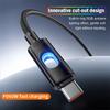 60W Neues PD Schnelllade-Datenkabel RGB LED USB Schnelllade-Datenkabel Tragbares Typ C Kabel Für iPhone17 16 15 Samsung Xiaomi Huawei