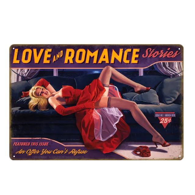 Pin Up Girls Schild Sexy Lady Schönheit Metallschilder Platte Poster Blechschild Dekor Man Cave Zimmer Bar Pub Garage Kunst Plaketten Wanddeko