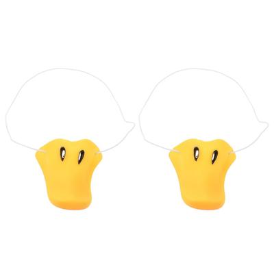EXCEART Duck Nose Cosplay Set of Easy To Put On and Take for Halloween Costume X 6 X 4 Cm Props, 2, Vinyl, Off, Washable, Parties, 6.5