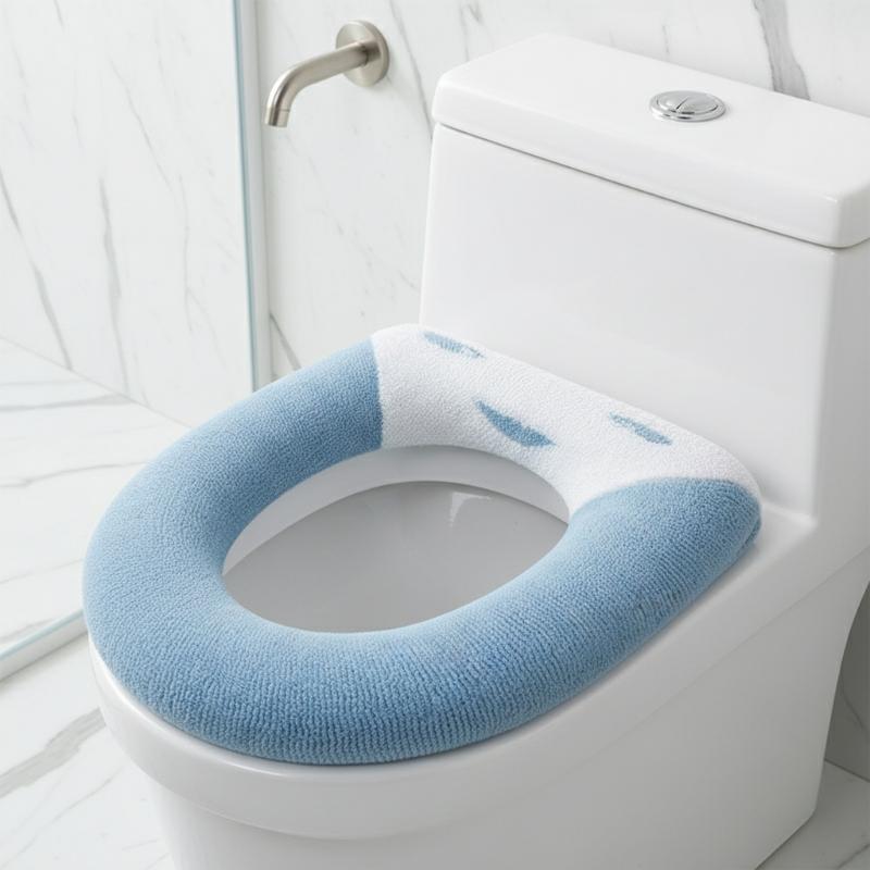 1Pcs Toilet Seat Cover Soft Warm Washable Mat Pad Cushion for Bathroom Protection Winter