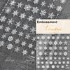 1 Piece 5D Embossed White Snowflake Nail Stickers Winter Christmas Snowflake Nail Art Stickers Self-adhesive Decorative Slider