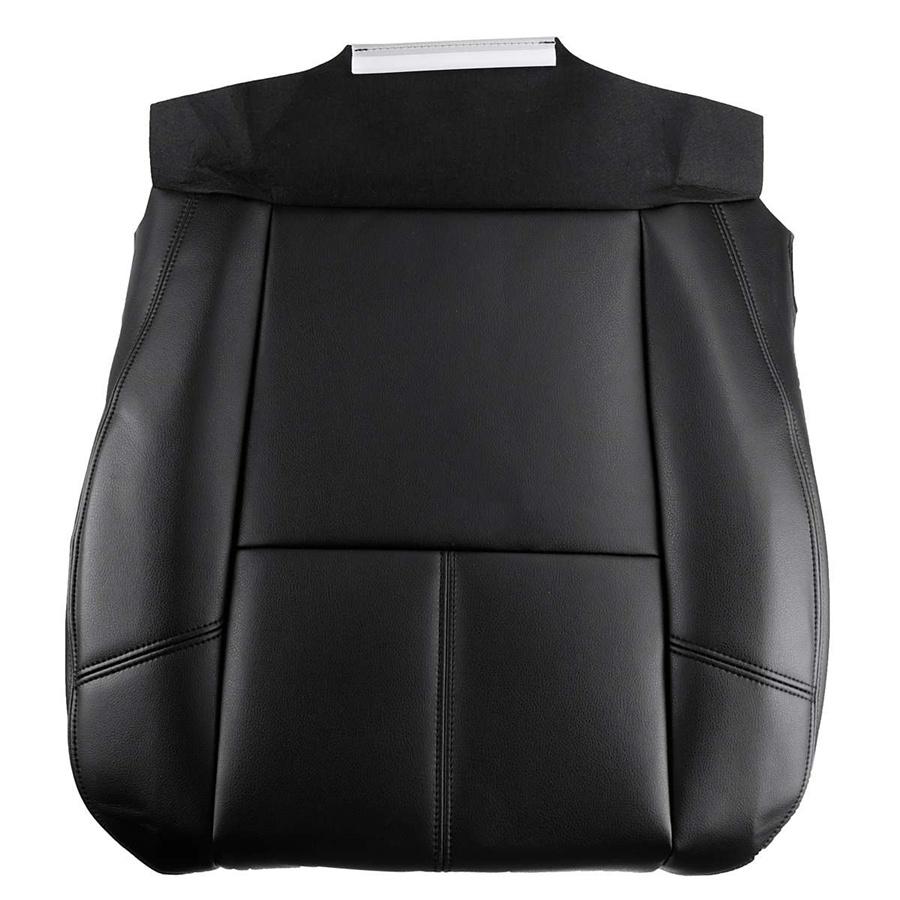 For 2007-14 Chevy Silverado 1500 2500 HD Driver Bottom PU Leather Seat Cover Black