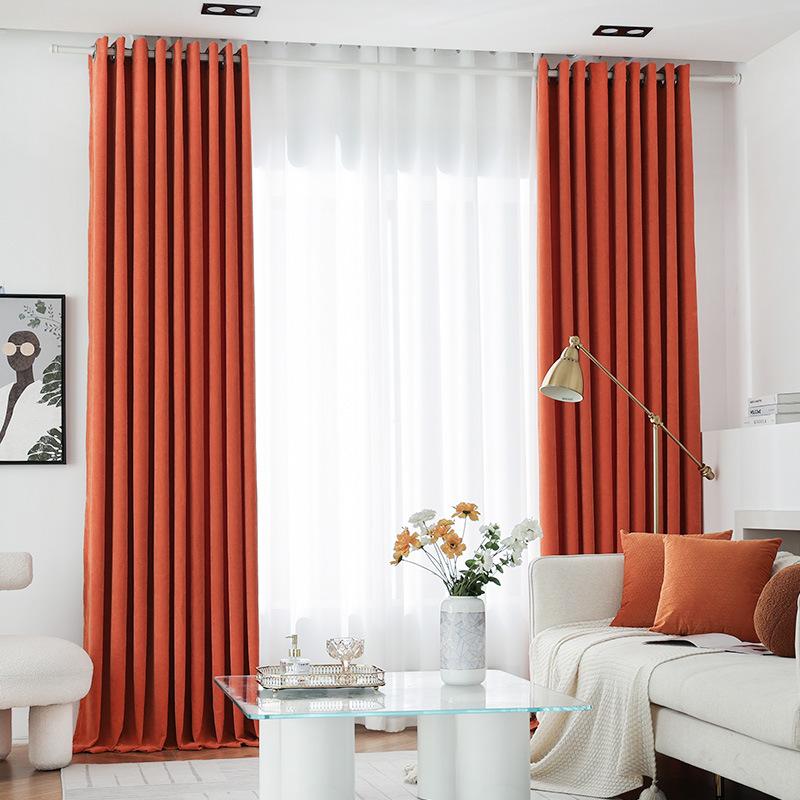 Baby Fleece French Cream High Blackout Curtain Cloth, Bedroom Children'S Room Sun Protection And Heat Insulation Curtain Finished Product