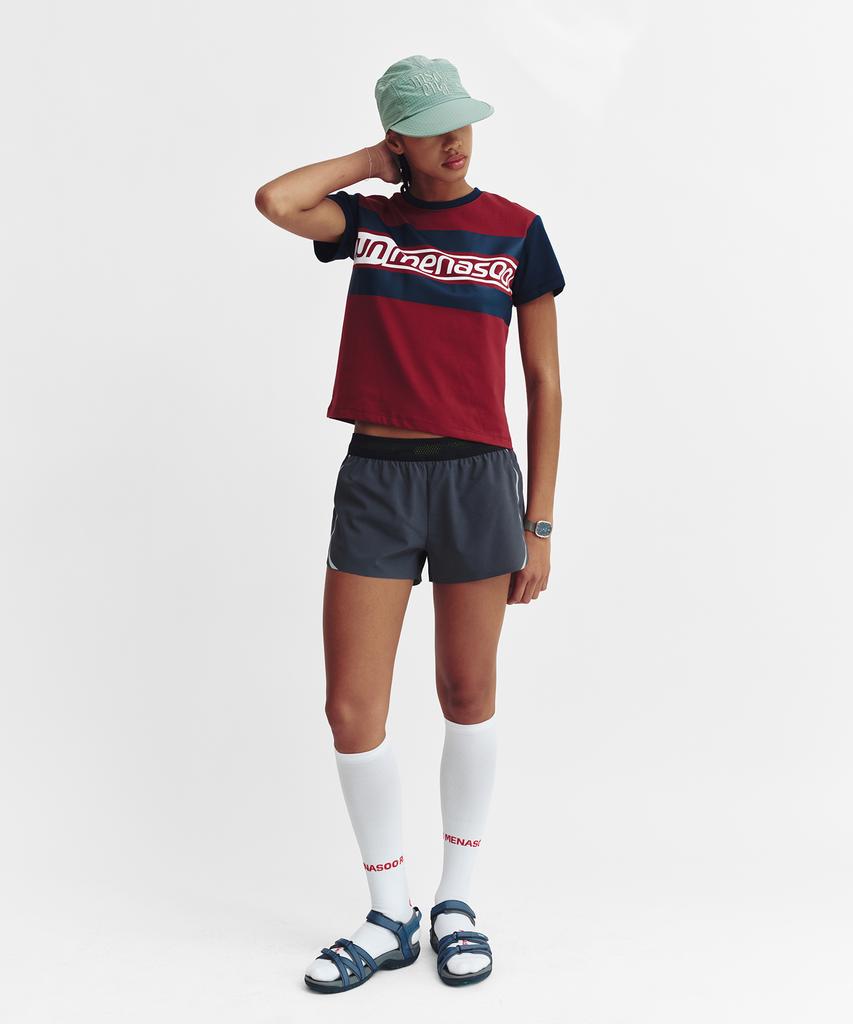 Minasu Menasoo Run Logo Short Sleeve T Shirt_Red