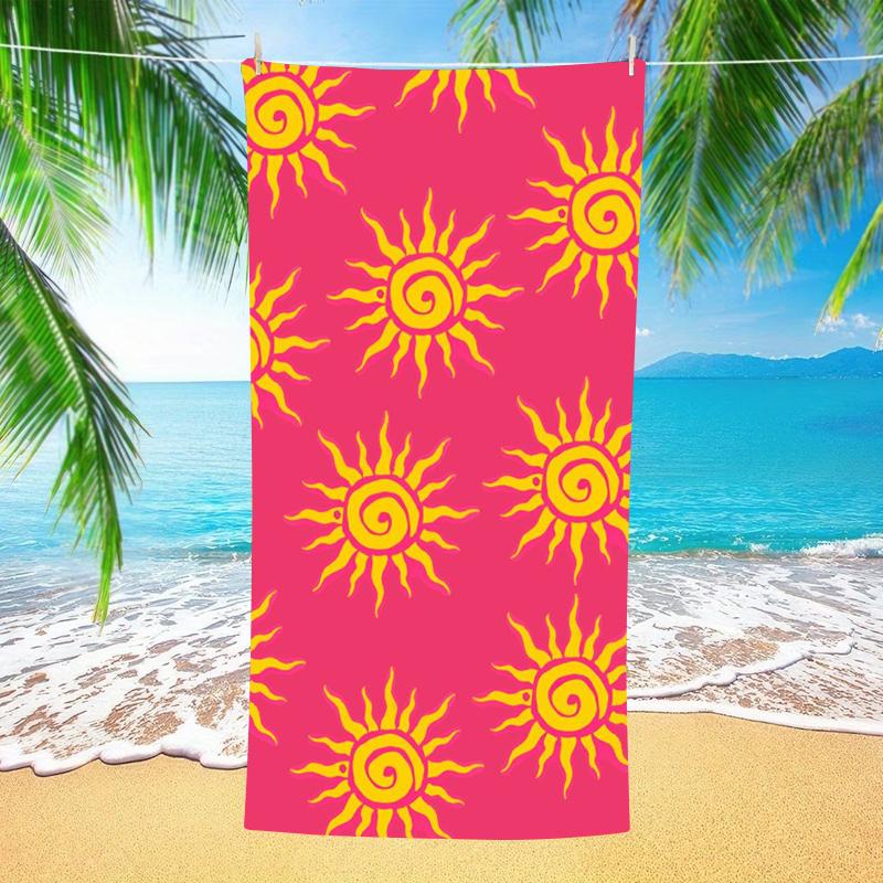 Family Beach Towel Microfiber Quick Dry Sand Free Oversized Lightweight Compact Travel Swim Pool Camping Gym Yoga Holiday Gift