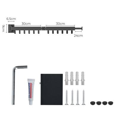 Indoor and Outdoor Aluminum Retractable Wall Mount Space Saving Home Laundry Clothesline Cloth Drying Rack Home Accessories