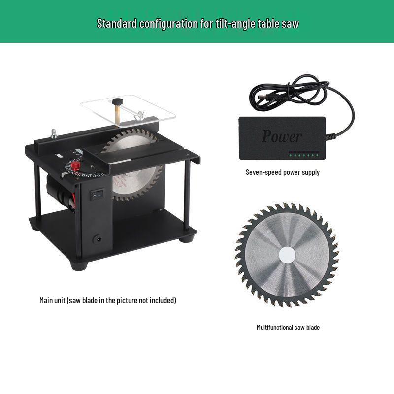Compact Multi-Functional Table Saw for DIY Woodworking & Jade Cutting