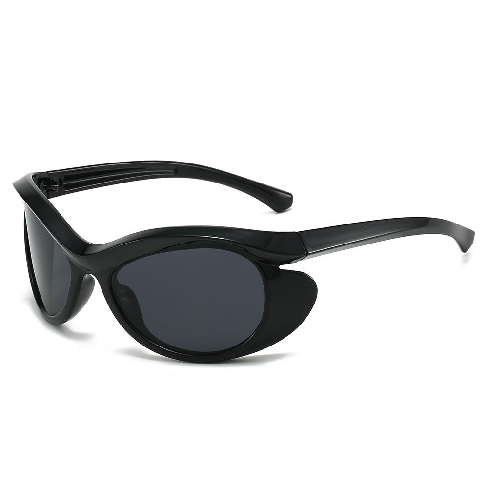 

New Fashion Retro Large Frame Owl Shaped Women Sunglasses Personality Casual Trend Men Sun Glasses Uv400 as picture