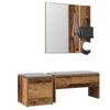 VidaXL Hallway Furniture Set Old Wood Engineered Wood 3329171