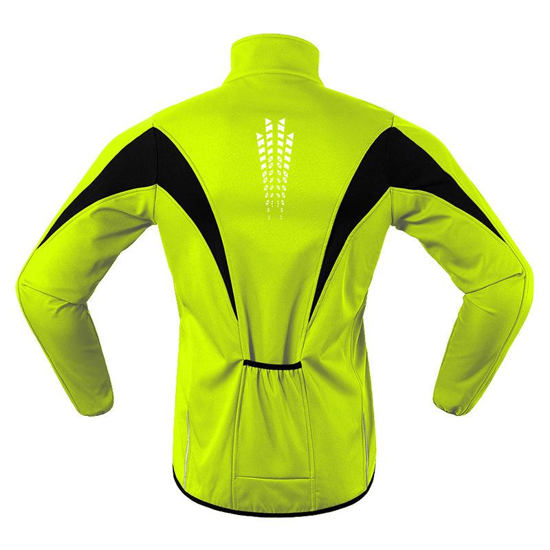 Men's High Visibility Breathable Full Sleeve Cycling Jersey Windproof Night Riding Moisture Wicking Sports Apparel Summer