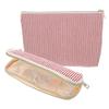 Cosmetic Bag Toiletry Bag Daily Use Organization for Women Girls White Nylon 2Pcs