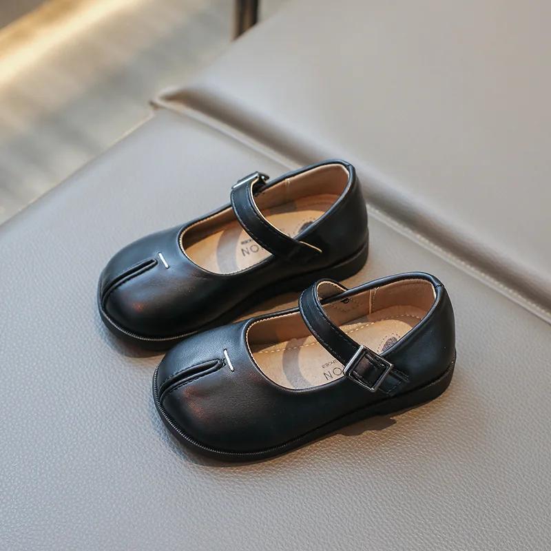 Korean Style Children's Shoe for Girl  Fashion Spring Non-slip Kids Leather Shoe Causal Versatile Toddler Flats Single Shoes