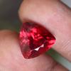 NATURAL Red Ruby CERTIFIED 8 Ct Trillion Shape Loose Gemstone For Anniversary