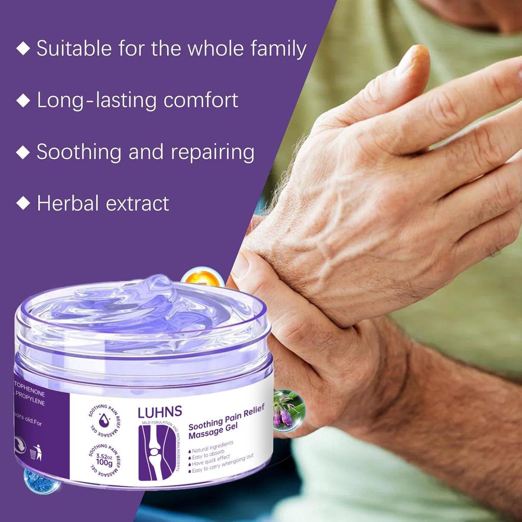 Gel per Massaggio del Corpo per Articolazioni, Ginocchia e Spalle—Crema Lenitiva per Massaggio Topico