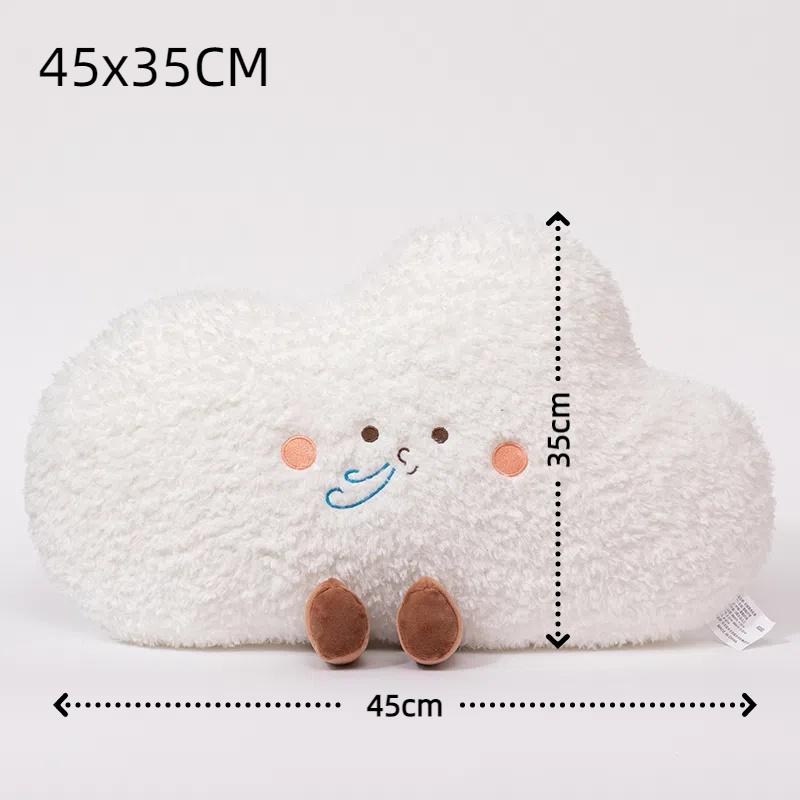 Soft Starry Sky Pillow Cute Rainbow Moon Star Plush Pillow Creative Sun Cloud Pillow Cushion Sleep Companion Pillow Home Decor