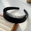 Women Headband Extra-Wide Anti-Slip Teeth Plastic Hair Hoop Strong Fixation Hairband Washing Face Hair Accessory