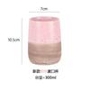 Pink ceramic toothbrush holder, mouth cup tooth cup soap dish dispenser lotion bottle bathroom accessories soap dispenser