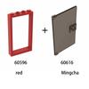 10pcs1x4x6 Door Frame Smart Window Compatible with 60596 60616 MOC Parts, Building Block Model Accessories, Children's Toys