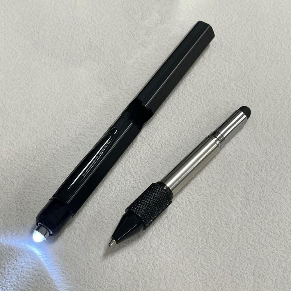 Detachable Multi-function Tool Pen 9 in 1 Measure Technical Ruler Tighten The Screw