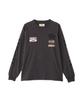AVIREX A.A.R.C EMBROIDERY L/S T-SHIRT charcoal