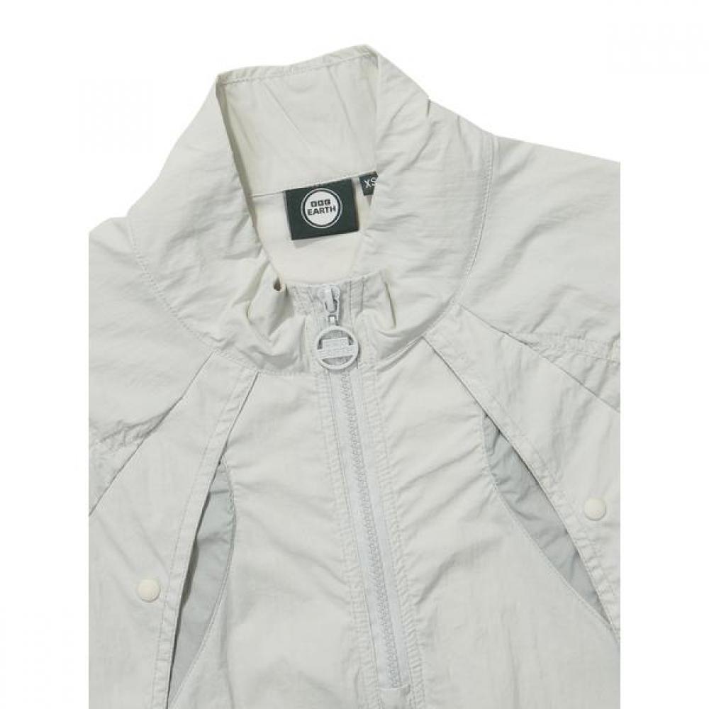 BBC EARTH Color Block Curve Anorak  Light Mint 
