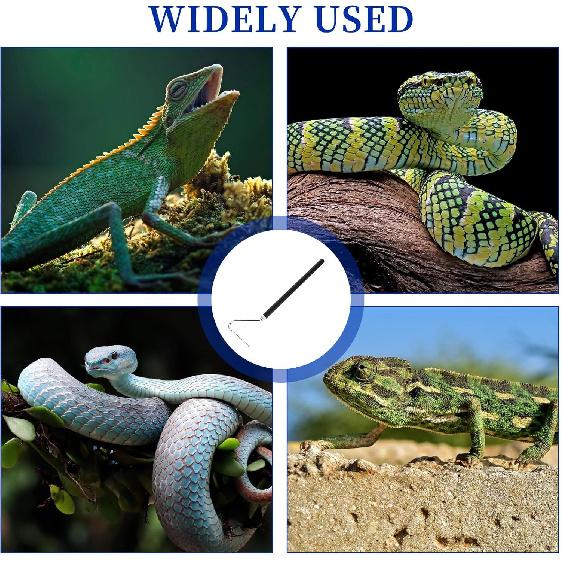 40 Inch Snake Hook, Stainless Steel Extensible Grappling Hook, Pick-Up Handling Tool, Pet Snake Accessories, Pool Skimmer Basket Hook