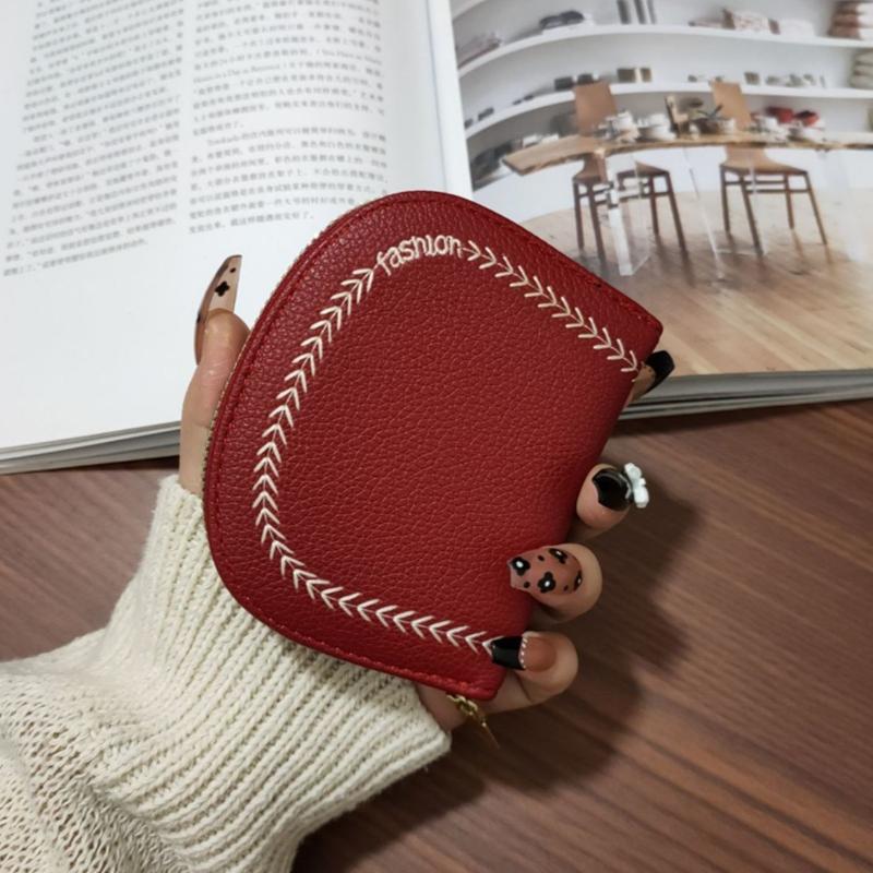 Multi Slot Card Holder Vintage Women Small Wallet Business Bank Credit Card Bag Coin Pouch Solid Leather Zipper Wallet