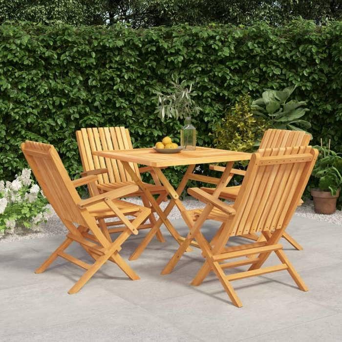 VidaXL 5-Piece Garden Dining Set, Dining Set with Table and Chair, Lounge Set, Patio Furniture, 3155037
