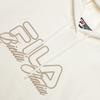 Fila Original Hooded Letter Striped College Pullover Long Sleeve Sweatshirt Women Sweatshirt Cloud-Mushroom-White F11W519207FWT