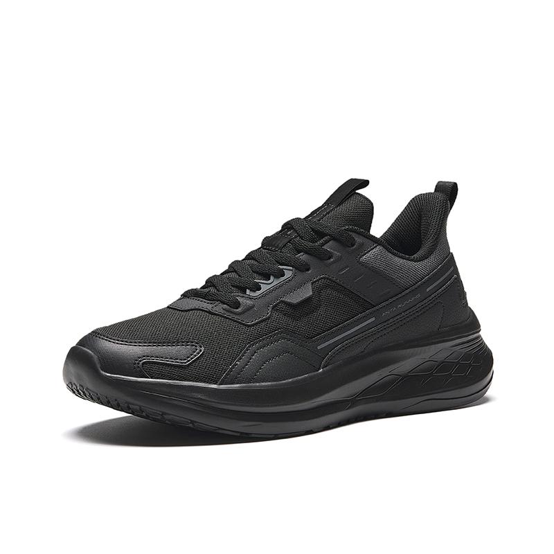 Anta Durable Breathable Low-Top Running Shoes Men's Black Sneakers 912345579-1