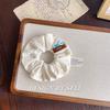 Soft Knitted Collection Autumn Winter Sweet Scrunchie Polka Dot Floral