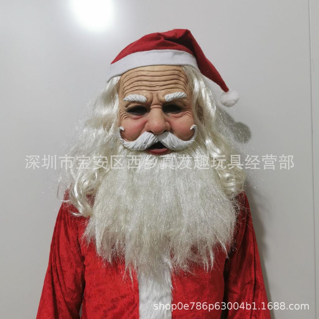 Old Man William Headgear, Old Lady Headgear, Wig, Elderly Mask, Halloween Imitation Human Latex Mask