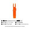 Multicolor Anti-Nail Plastic Arrow Nock with Inner Insert and Outer Wrap, Various Specifications Available.