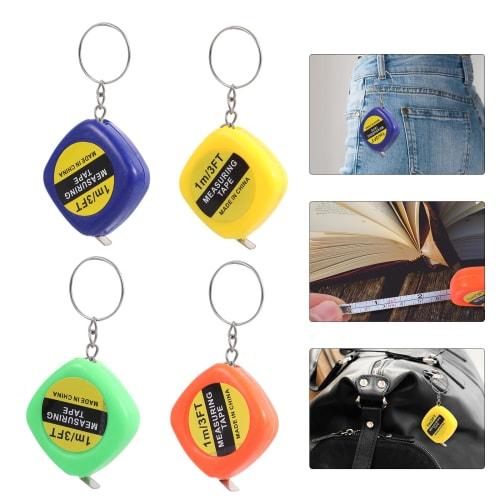 20 Pieces Tape Measure Keychains, Car Key Pendants, Tape Measure Keyrings, Mini Tape Measure Bag Charms, Tape Measure Keychains, Bag Pendants, Pocket