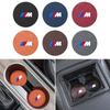 2Pc Car Suede Coasters Water Cup Pads Cushion Auto Accessories For BMW M E46 E90 E60 F30 F10 E39 E36 F20 G30 G20 E87 E92 E91 E30