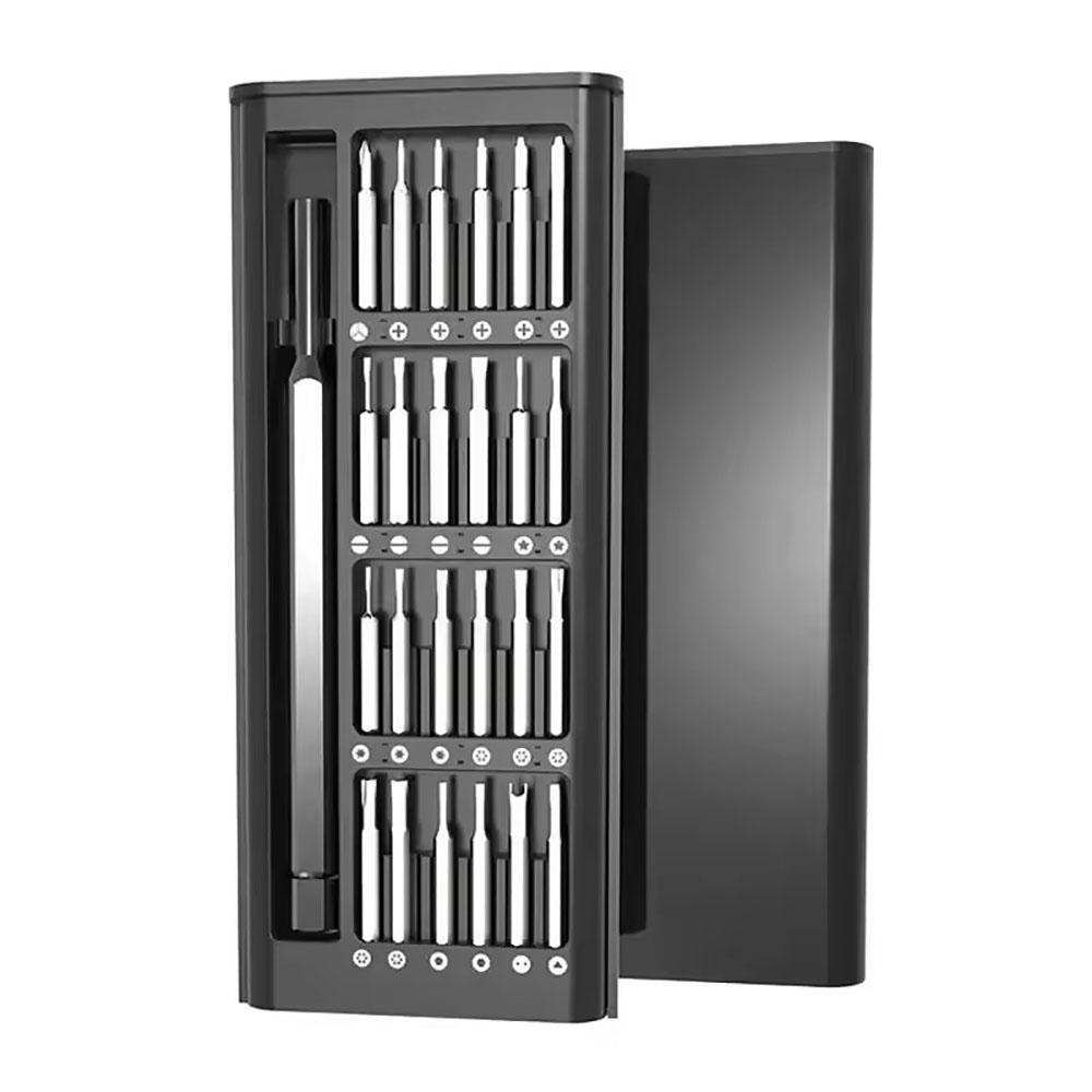 25 in 1 Precision Screwdriver Set, Flat Head Hexagonal Magnetic Screwdriver Head for iPhone, PC, Watches