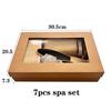 6pcs/7pcs Bathing Tools Set Deep Cleaning Sisal Bath Sponge Washing Brush Foot File Exfoliating Scrub Full Body Massage To Relax