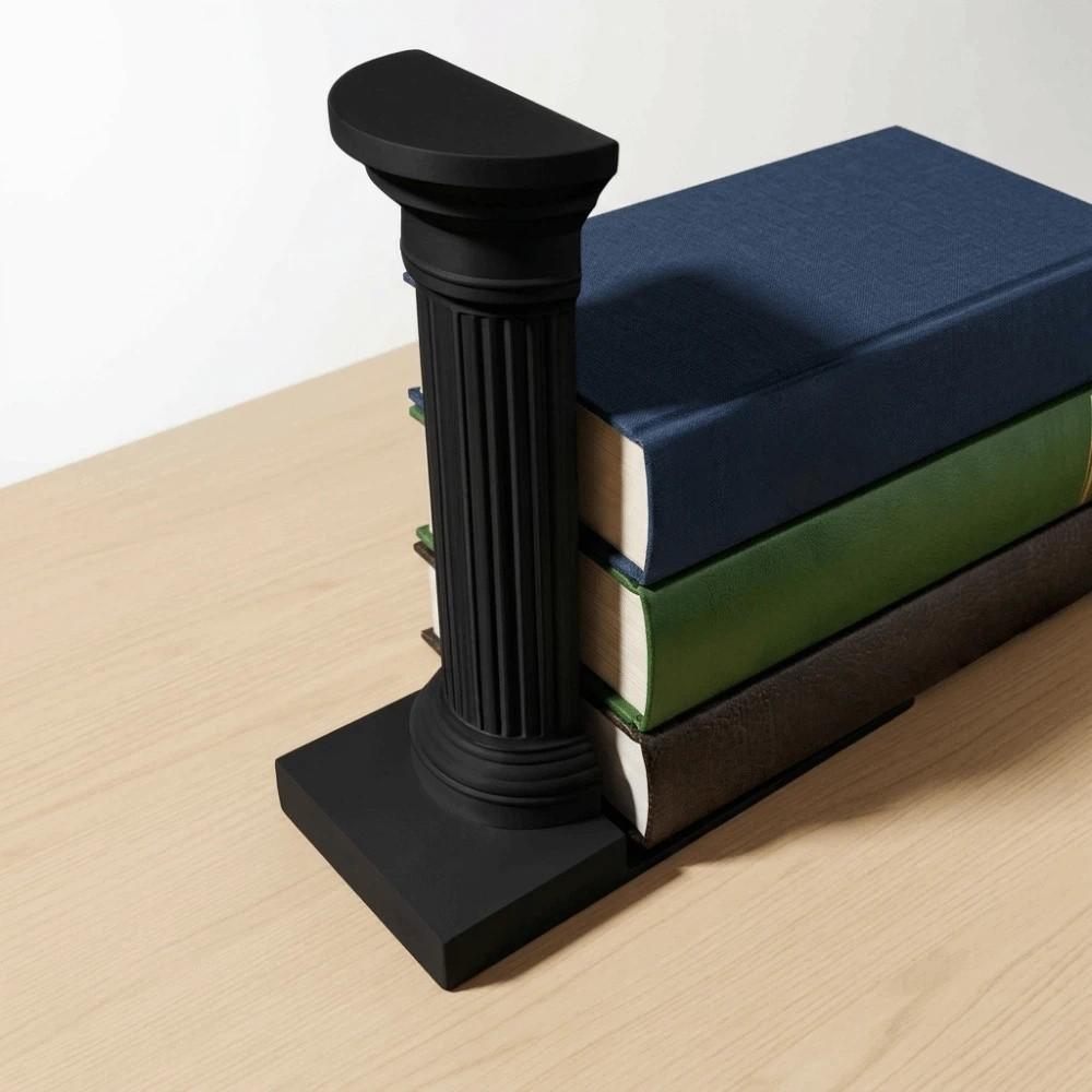 1 Pair Artistic Architecture Style Bookend Stable 3D Printing Book Holder  Book Enthusiasts